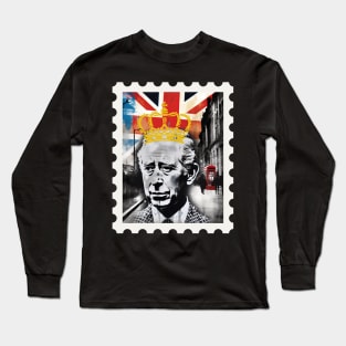 King Charles III - Stamp Design Long Sleeve T-Shirt